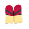 Small Kid&#39;s Wool Sweater Mittens | Red Sweater
