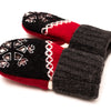 Large Kid&#39;s Wool Sweater Mittens | Snowball Fight