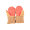 Small Kid&#39;s Wool Sweater Mittens | Oil Painting