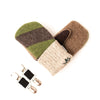 Large Wool Sweater Mittens | Green Fields