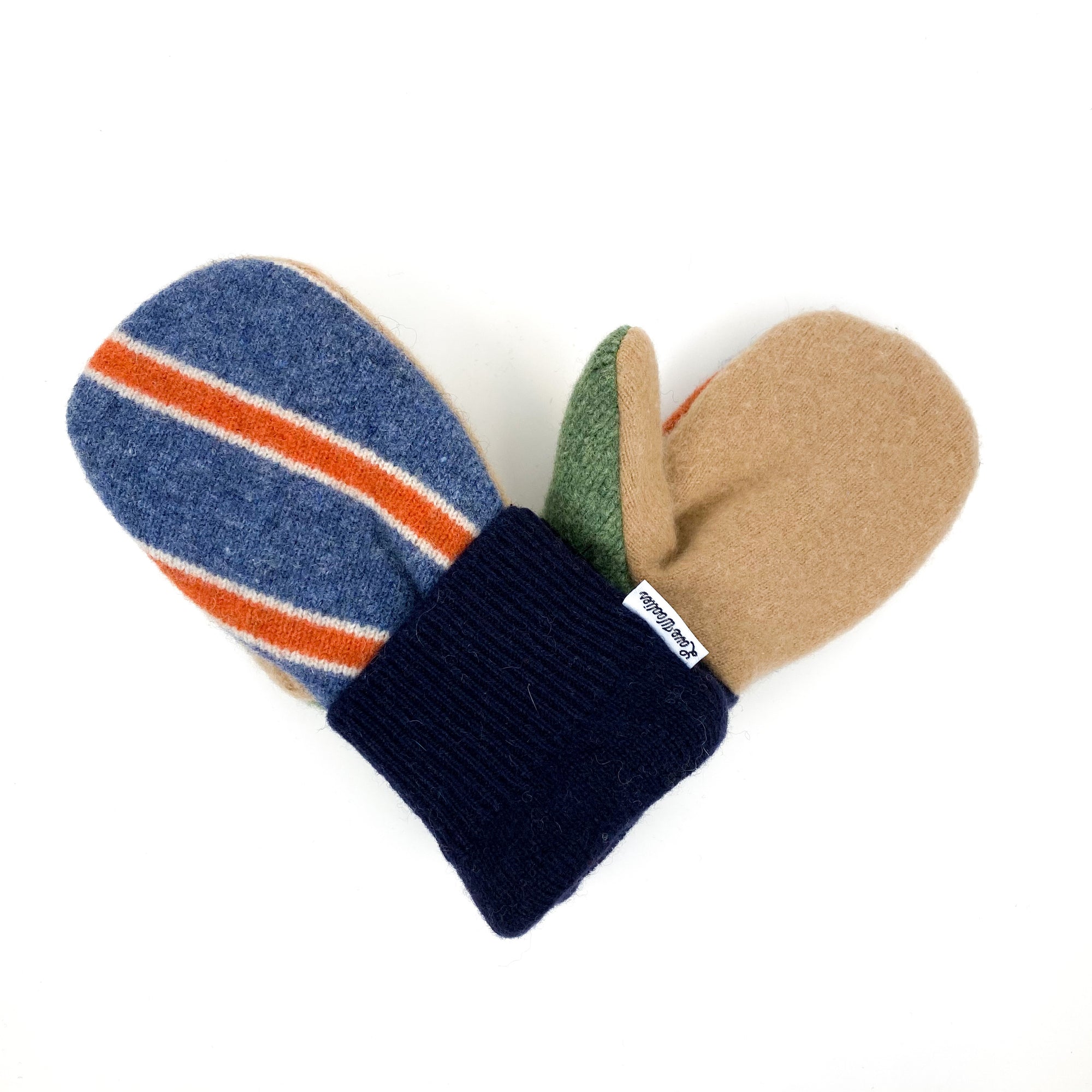 Large Kid's Wool Sweater Mittens | Warm Day