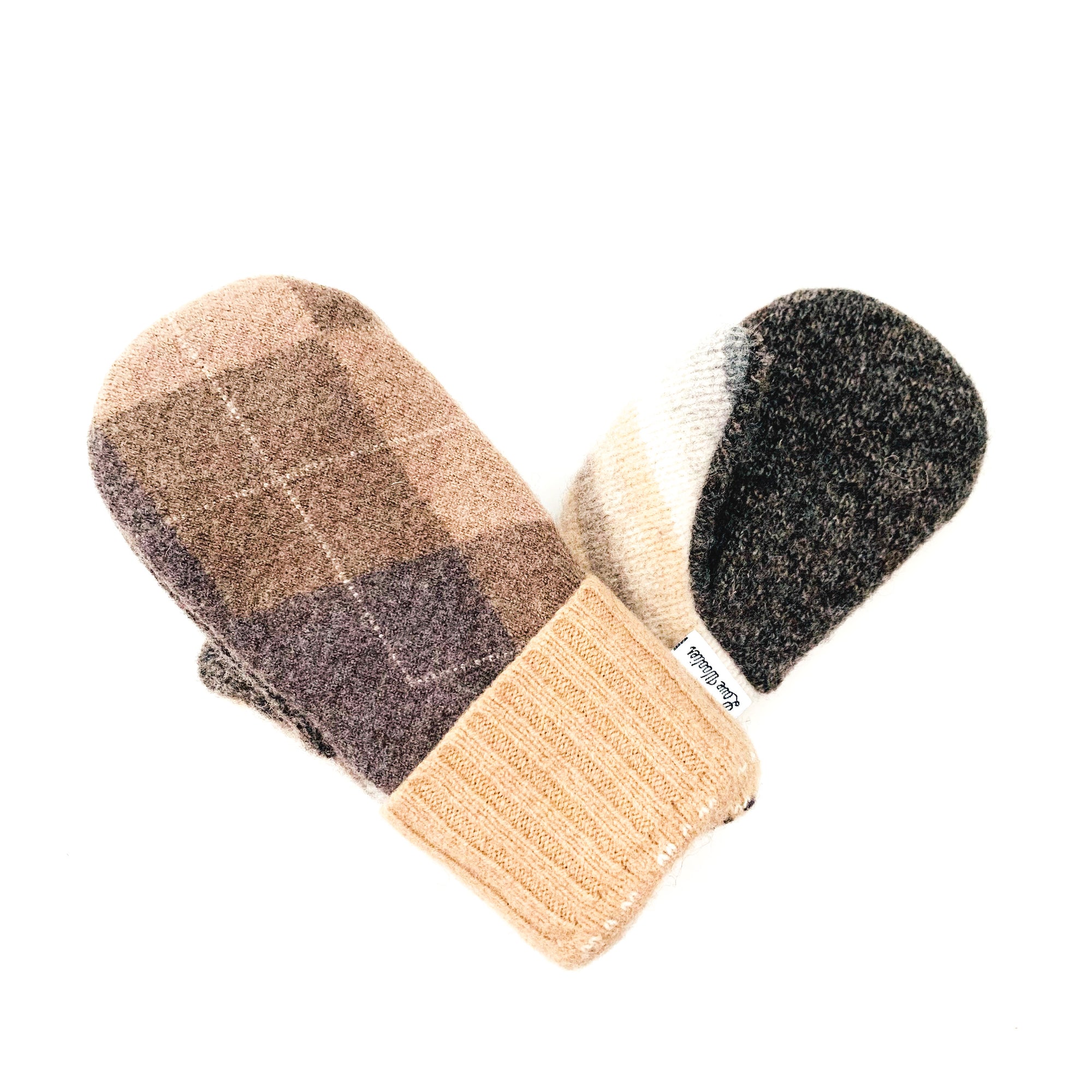 Large Kid's Wool Sweater Mittens | Big Brother