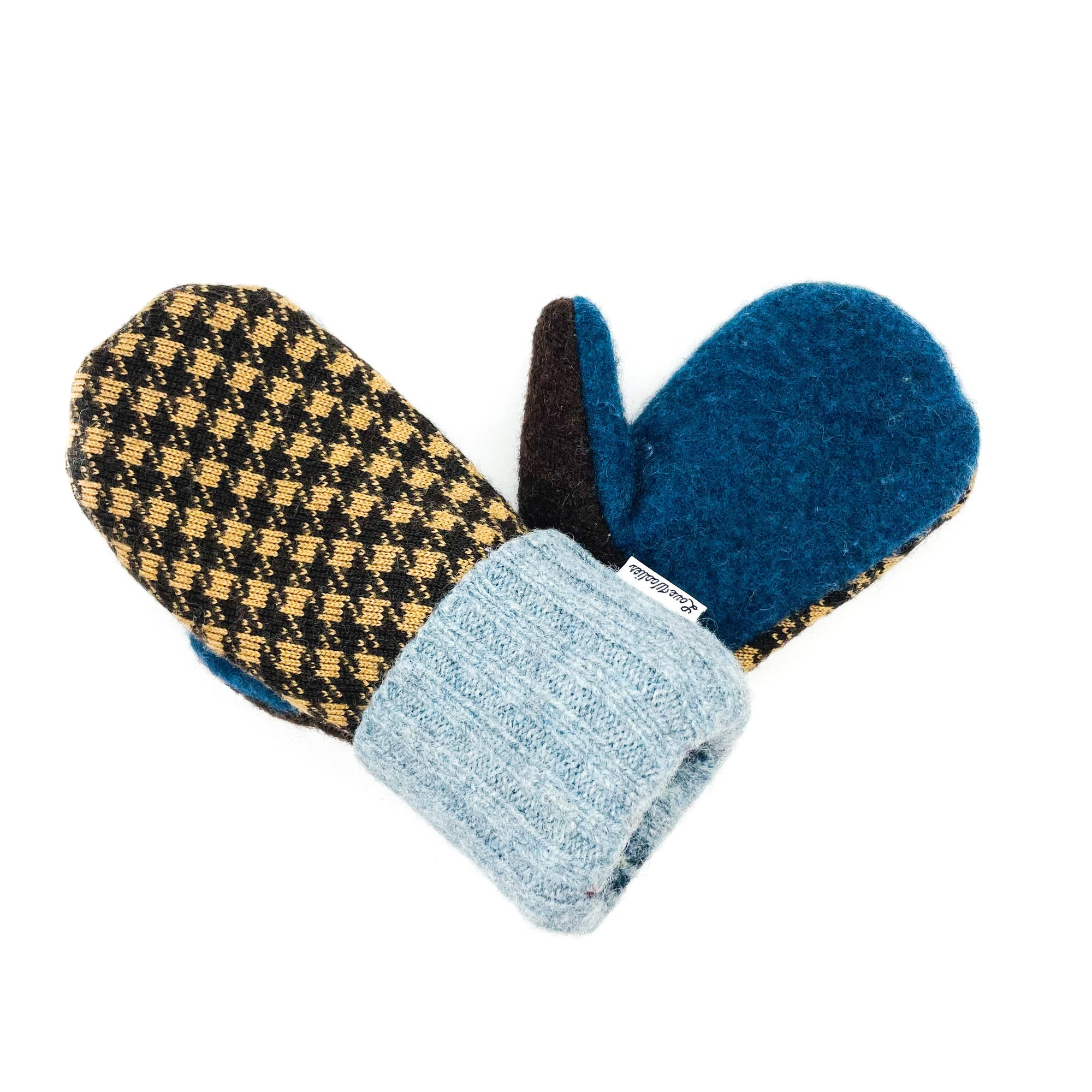 Large Kid's Wool Sweater Mittens | Make A Wish