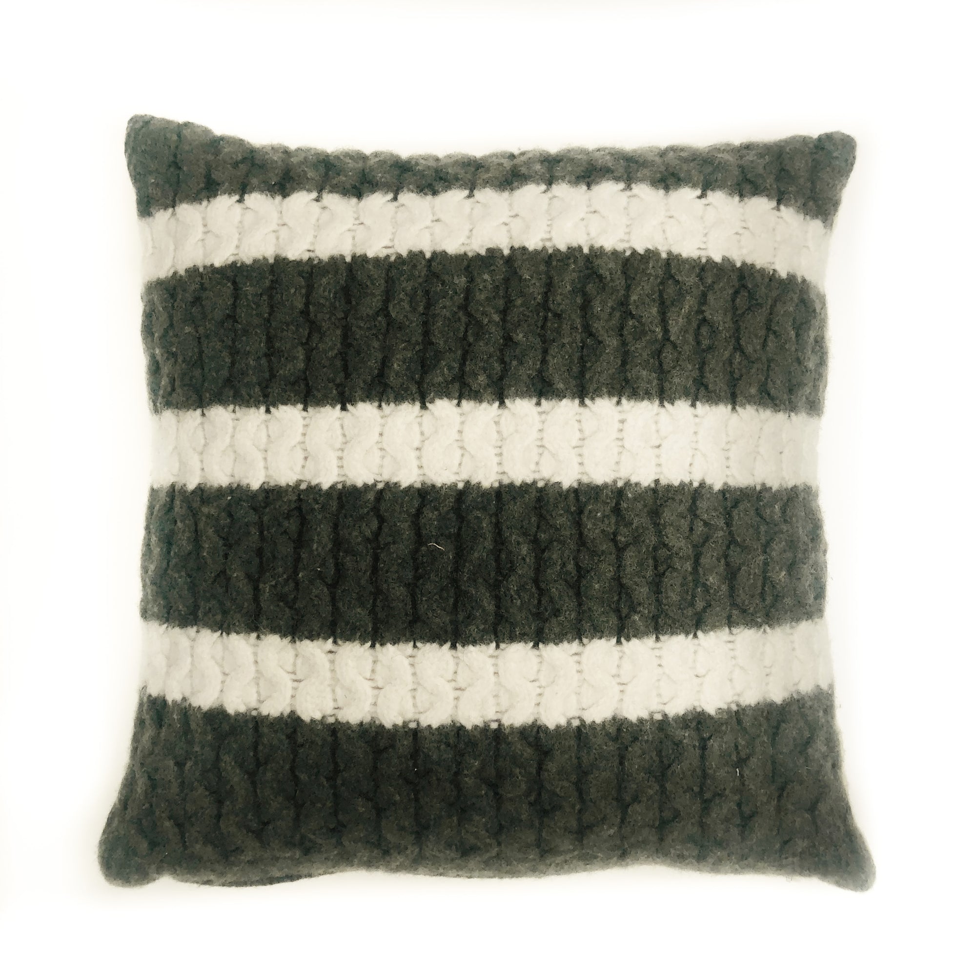 13 x 13 Wool Striped Pillow Cover