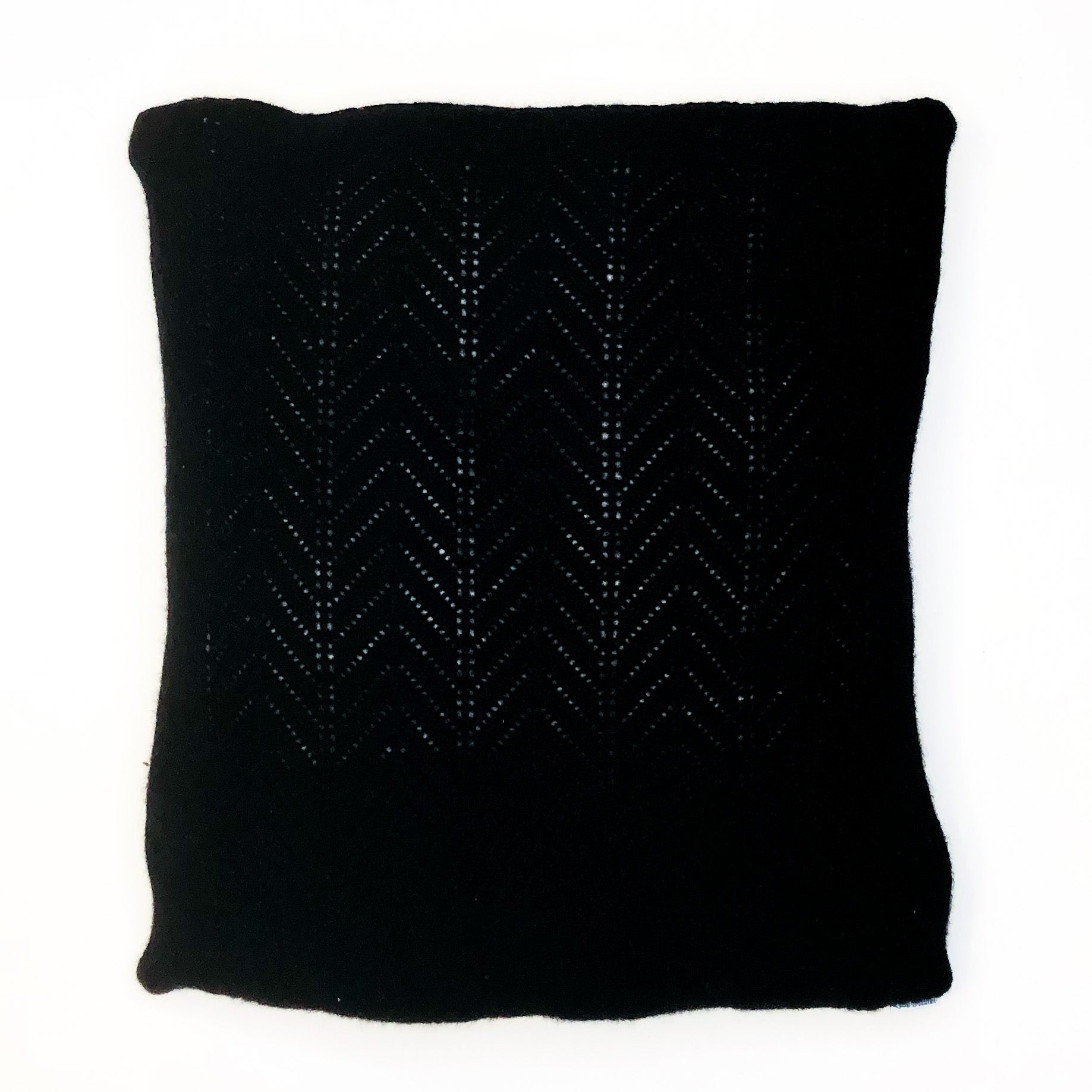 16 x 16 Black Cashmere Pillow Cover
