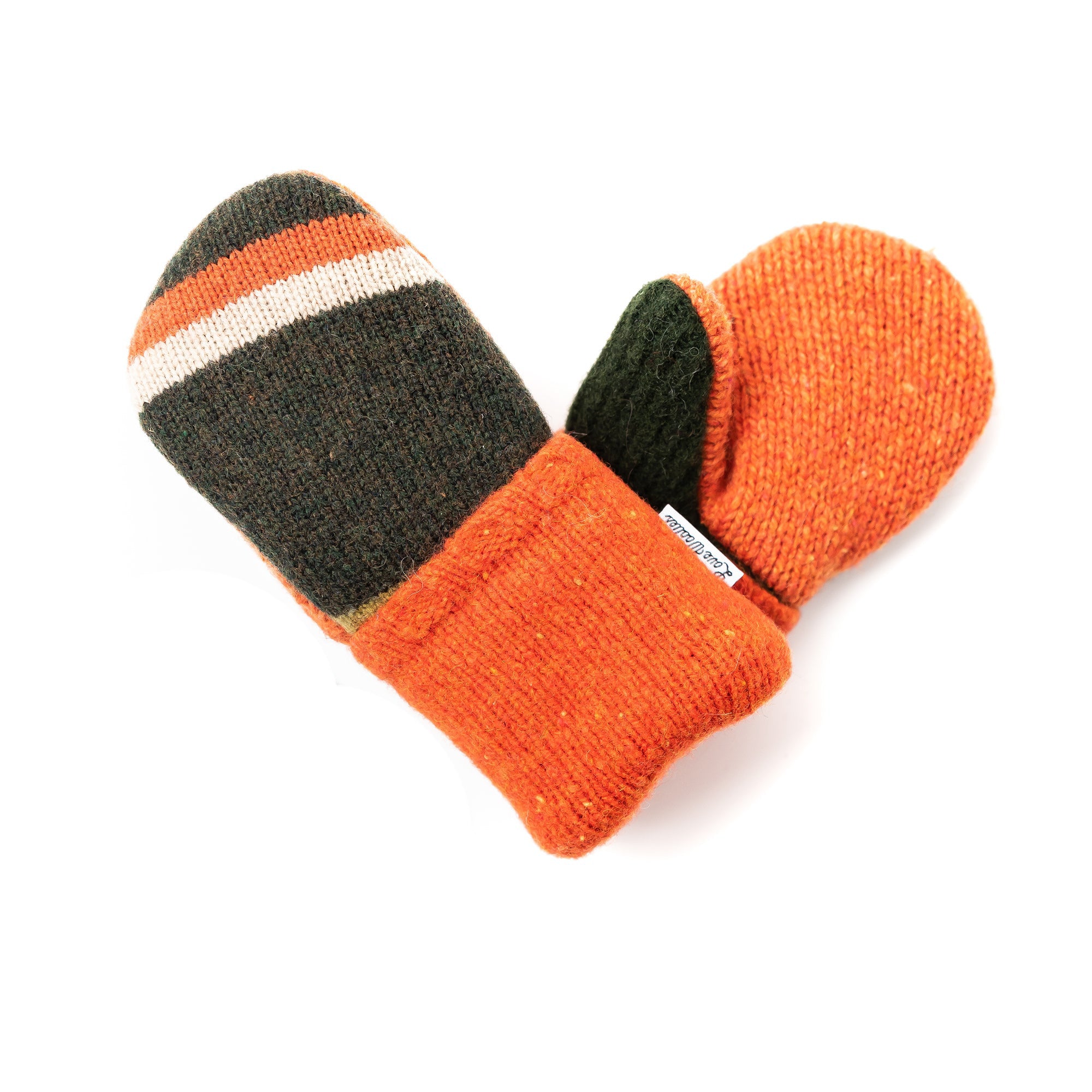 Small Kid's Wool Sweater Mittens | Pumpkin Patch
