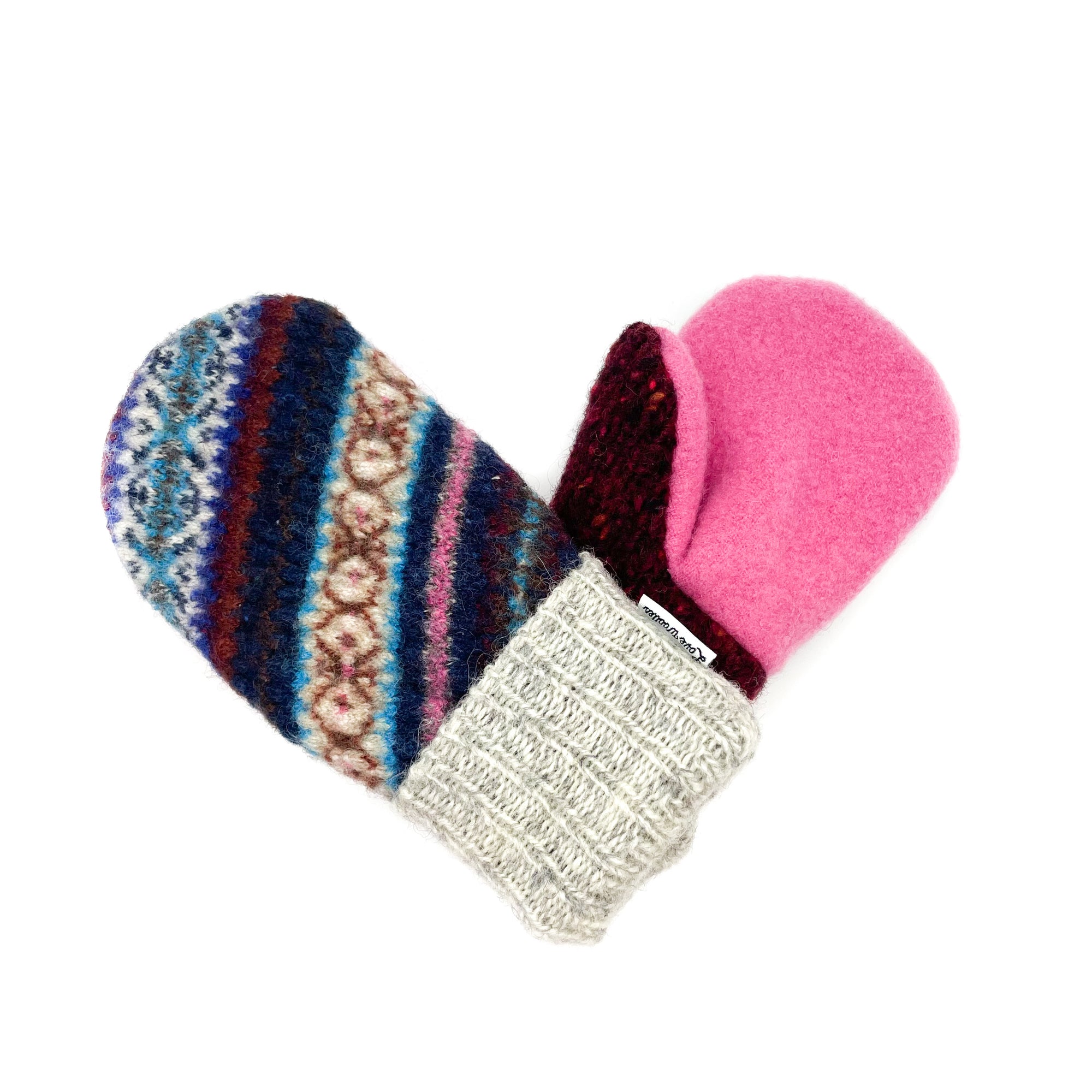 Large Kid's Wool Sweater Mittens | Queen of the Swings