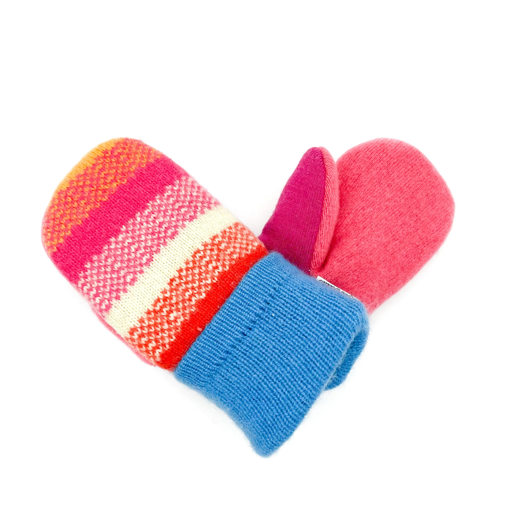 Small Kid's Wool Sweater Mittens | Tickled Pink