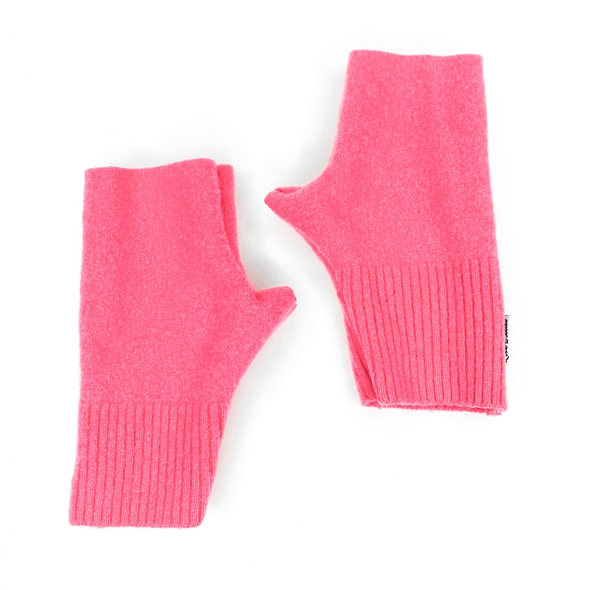 Fingerless Mittens | True Pink