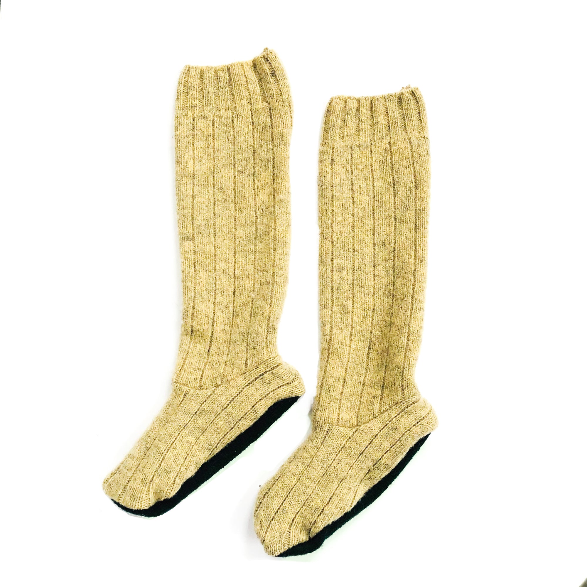 Wool Cabin Socks | Butter Popcorn | Size 5-8
