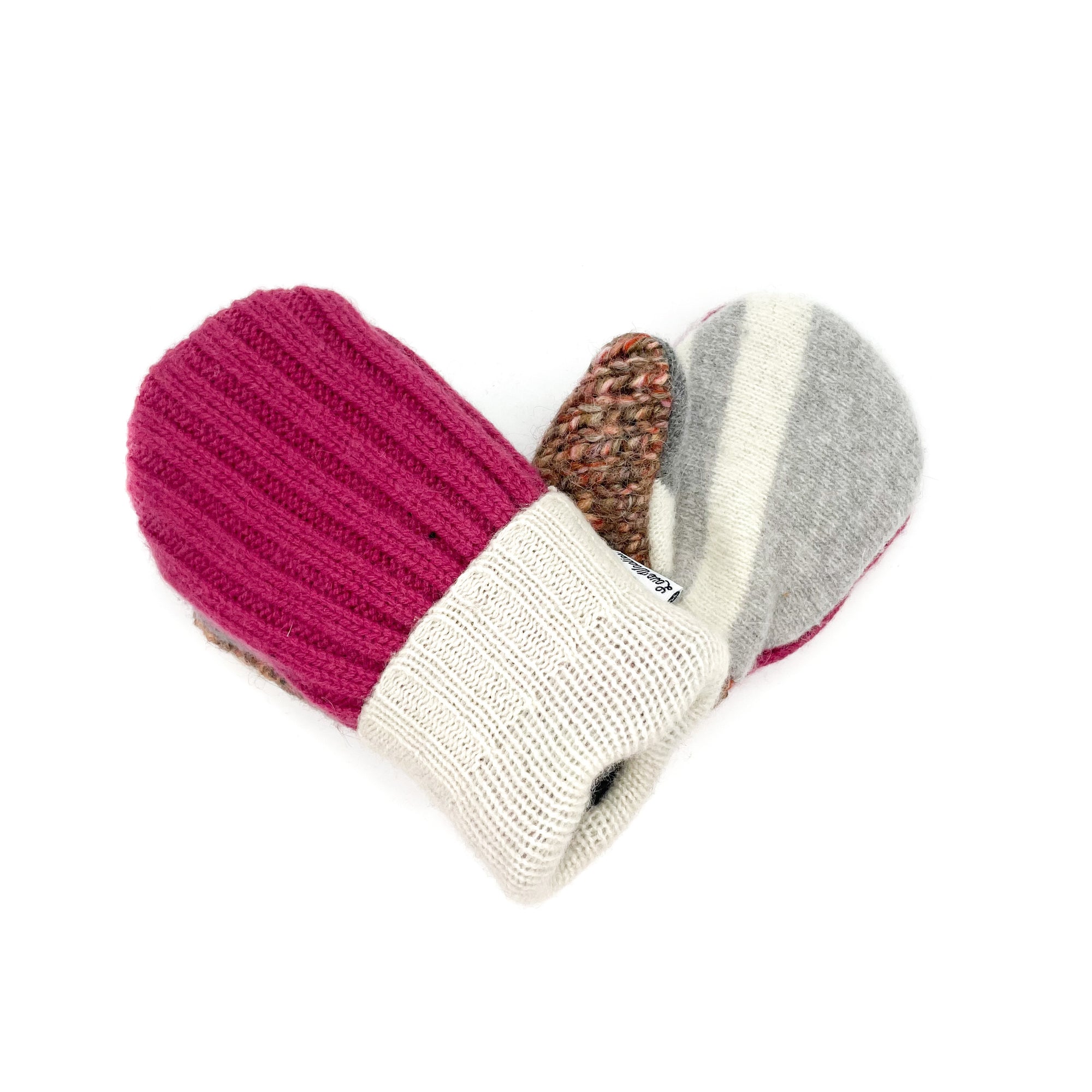 Large Kid's Wool Sweater Mittens | Warm and Cozy