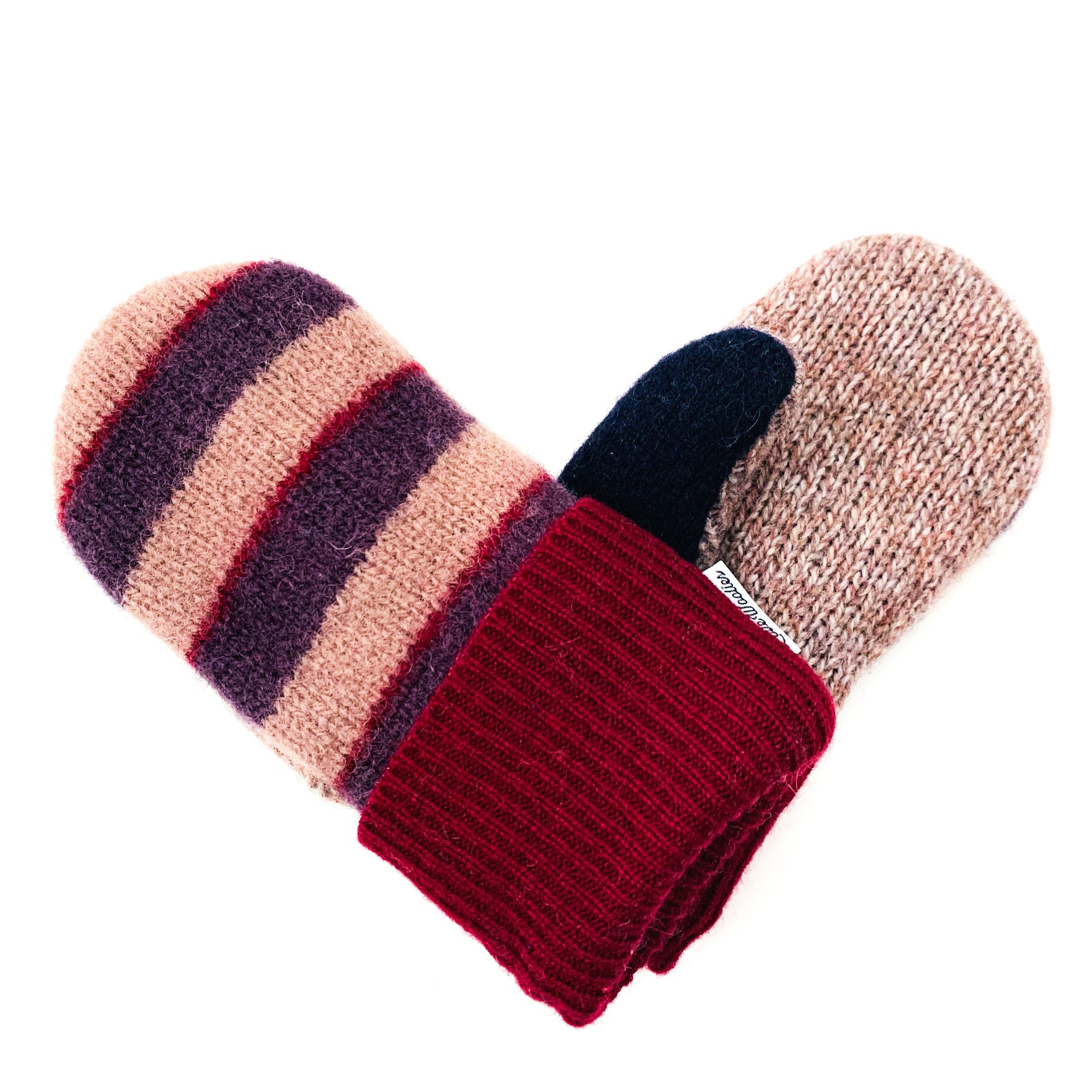 Small Kid's Wool Sweater Mittens | Cranberry Sauce