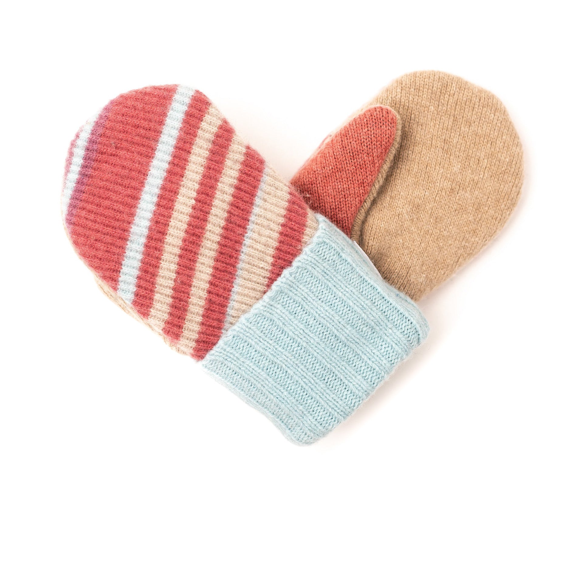 Large Kid's Wool Sweater Mittens | Sweetheart