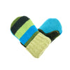 Baby Wool Sweater Mittens | Green Stripes