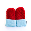 Baby Wool Sweater Mittens | Cherry Snow Cone