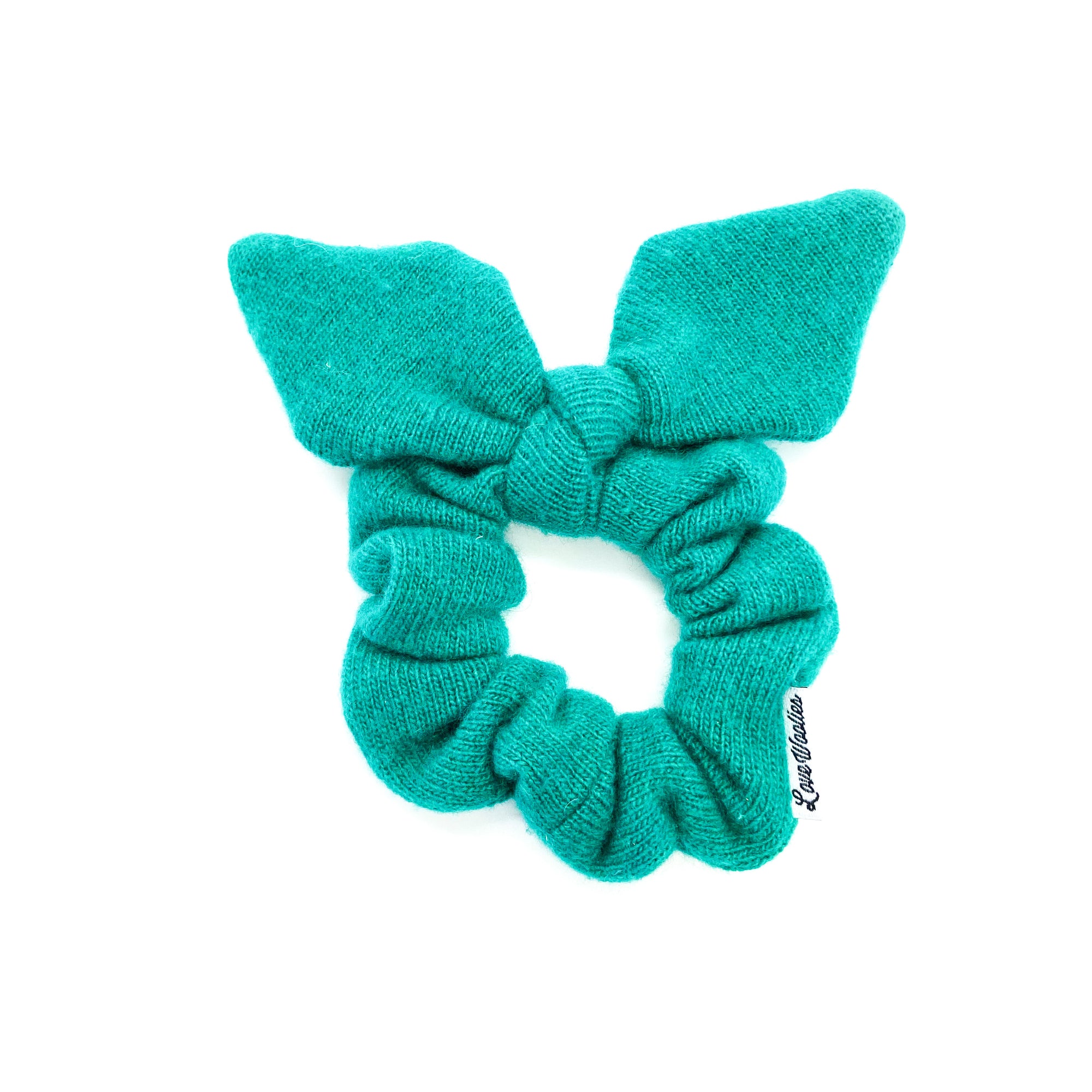 Cashmere Scrunchie, Handmade Scrunchie, Wool Scrunchie, Recycled Scrunchie, Upcycled Scrunchie, Soft Bow Scrunchie,