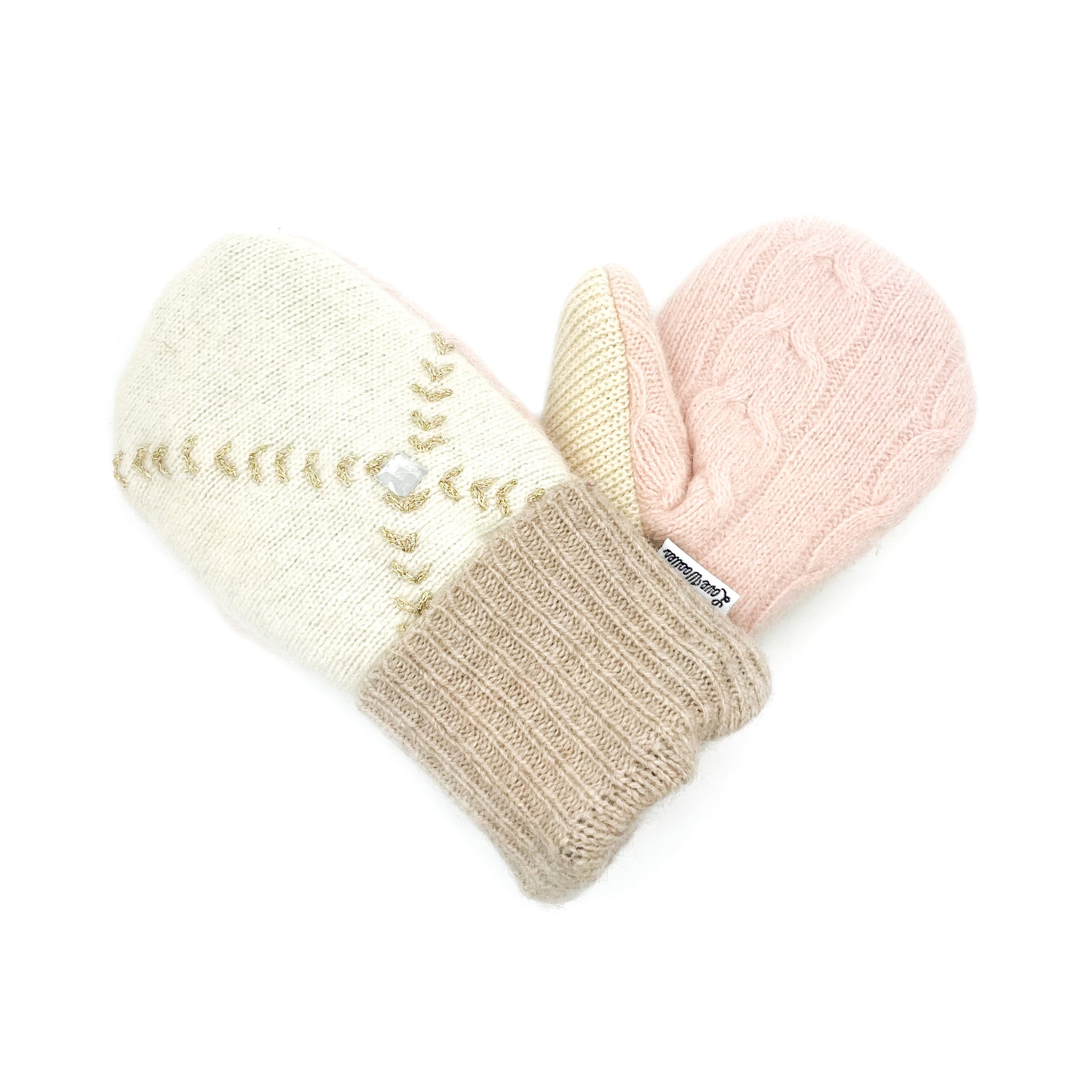 Large Kid's Wool Sweater Mittens | Helping Hands
